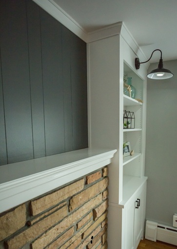 Finished right side of cabinets